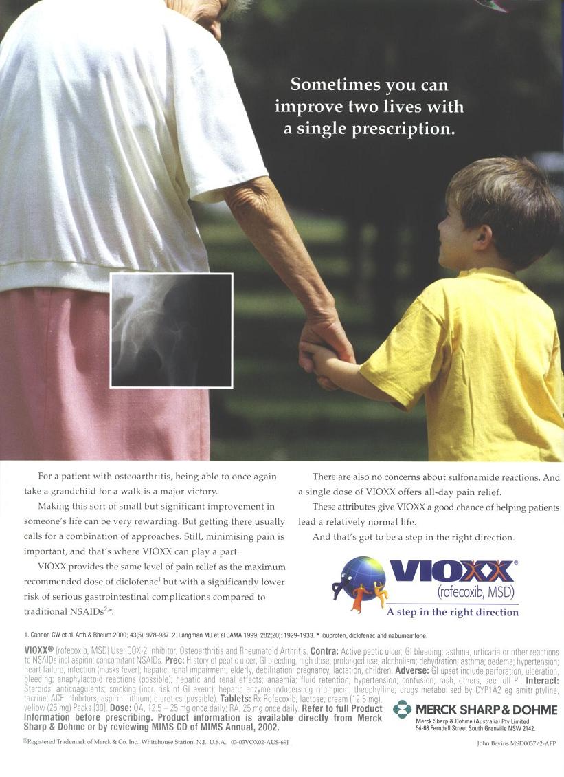 Vioxx advertisement