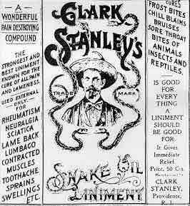 Snake oil advertisement